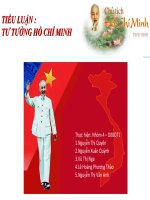 TIỂU LUẬN: TƯ TƯỞNG HỒ CHÍ MINH. pdf