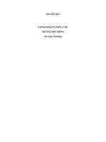 Lập kế hoạch chiến lược trường phổ thông