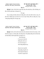 Đề Viết chữ đẹp