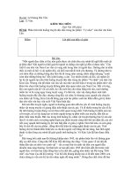 Phân tích tình huống truyện trong tác phẩm 