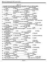 Bài tập Anh 8-HK II