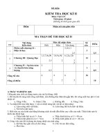 ĐỀ THI HỌC KỲ II - VẬT LÝ 9 - ĐỀ CHẴ