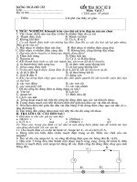 Đề thi học kì 2 vật lí 7( có đáp án)