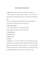 Sinh học 9 - Ô NHIỄM MÔI TRƯỜNG ppt