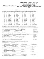 BO DE HSG 7 - DAP AN