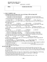 ĐỀ THI HỌC KỲ II - VẬT LÝ 8