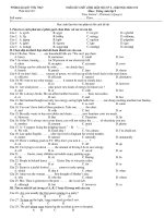 De khao sat giua HK2 - T. Anh 9