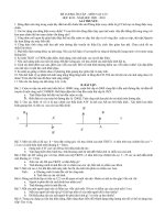 Đề cương ôn tập Vật lý - học kỳ II