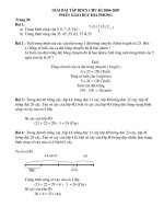 Giải bài tập BDTX chu kì 2003-2007