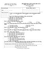 Đề thi Tin lớp 2 kì 1 (09-10)