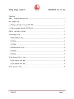 Bài tập lớn gia công CNC