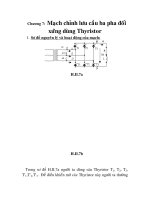 thiết kế và thi công mô hình mạch kích THYRISTOR trong thiết bị chỉnh lưu có điều khiển, chương 7 docx