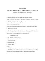 Tài liệu Sinh học 9 - THỰC HÀNH: TÌM HIỂU MÔI TRƯỜNG VÀ ẢNH HƯỞNG CỦA 1 SỐ NHÂN TỐ SINH THÁI LÊN ĐỜI SỐNG SINH VẬT potx