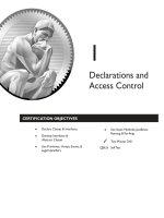 Chapter 1: Declarations and Access Control docx