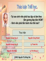 Tại sao sinh viên phải học tập và làm theo tấm gương đạo đức HCM potx