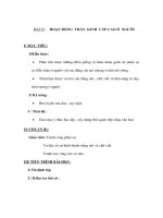 Sinh học 8 - HOẠT ĐỘNG THẦN KINH CẤP CAO Ở NGƯỜI ppt