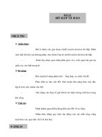 Giáo án Sinh học 10 nâng cao - HÔ HẤP TẾ BÀO potx