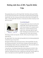 Dưỡng sinh theo cố BS. Nguyễn Khắc Viện pdf
