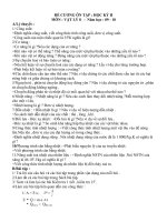 Đề cương ôn tập Lý 8(HKII)