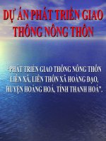 Dự án phát triển giao thông nông thôn doc