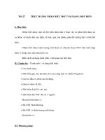 Tài liệu Sinh học 9 - THỰC HÀNH: NHẬN BIẾT MỘT VÀI DẠNG ĐỘT BIẾN potx