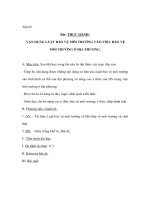 Sinh học 9 - THỰC HÀNH: VẬN DỤNG LUẬT BẢO VỆ MÔI TRƯỜNG VÀO VIỆC BẢO VỆ MÔI TRƯỜNG Ở ĐỊA PHƯƠNG docx