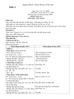 Giáo án lớp 1 T2-4( Nam Định)