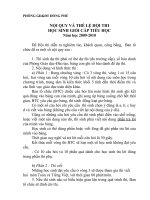 Nội quy thi học sinh giỏi cấp tiểu học