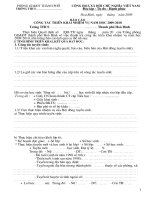 Mau bao cao cong tác kiem tra nhiem vu nam hoc