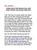 Chính sách đối ngoại Việt Nam trong giai đoạn hiện nay ppt