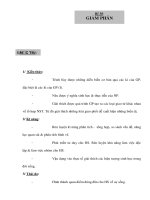 Giáo án Sinh học 10 nâng cao - GIẢM PHÂN docx