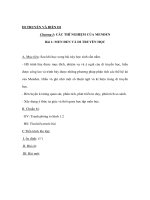 Sinh học 9 - MEN ĐEN VÀ DI TRUYỀN HỌC doc