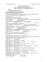 Đề cương và đáp án HK2 lớp 10. Đúng chuẩn.