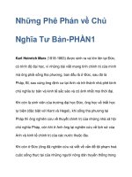Những Phê Phán về Chủ Nghĩa Tư Bản docx