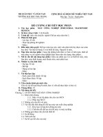 Đề cương chi tiết - Học phần Máy công nghiệp pps