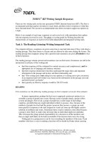 TOEFL iBT Writing Sample Responses pot