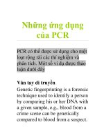 Những ứng dụng của PCR potx