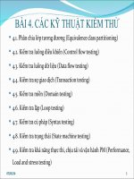 bài 4. các kỹ thuật kiểm thử