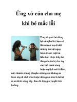 Ứng xử của cha mẹ khi bé mắc lỗi ppt