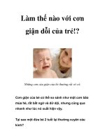 Làm thế nào với cơn giận dỗi của trẻ!? pdf