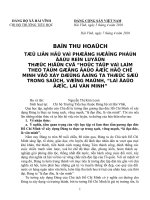 Học tập tư tưởng đạo đức Hồ Chí Minh 