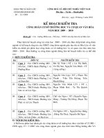 KH kiểm tra CĐ& cơ quan văn hóa (PGD)