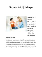 Sơ cứu trẻ bị tai nạn ppt