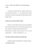 đồ án: thiết kế mặt bằng kho bảo quản đông lạnh, chương 1 pot