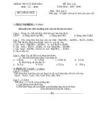 Đề thi lại hóa 8