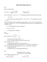 36 ĐỀ THI TOÁN 11 CB HK2