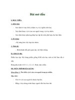 Giáo án sinh học 8 - Bài mở đầu potx