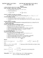 ĐỀ THI THỬ SỐ 1 HKII TOÁN 12 (có đáp số)