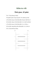 Giáo án sinh học 8 - Kiểm tra viết ppt