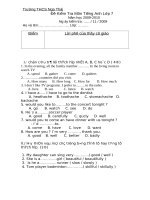 De kiem Tra lop 7 - Lan 4